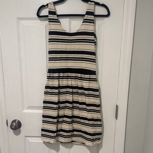 J. Crew Striped Sleeveless Dress